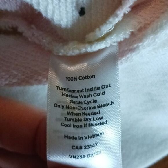 Talbots Womens Medium Sweater Pink White Stripe Button Shoulder Pullover Top - Picture 7 of 7